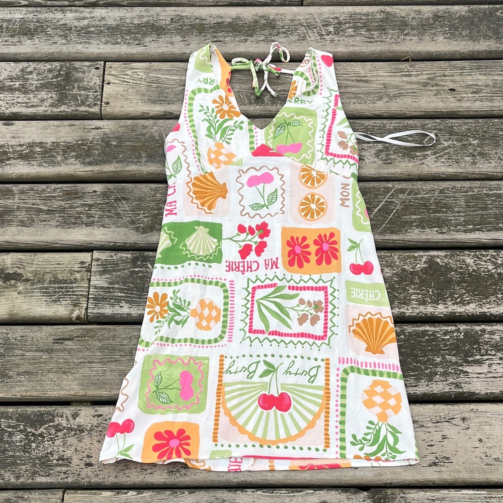 NWOT Monteau Los Angeles Colorful Patterned Sleeveless Dress Medium